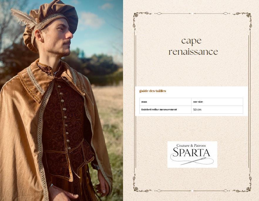 Patron Image Rennaisance Patron Cape Renaissance - Etsy