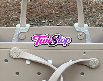TwiStop™ Handle Stabilizers Compatible with Original Bogg Bag® | No-Twist Handle Keeper | 3D Printed PETG