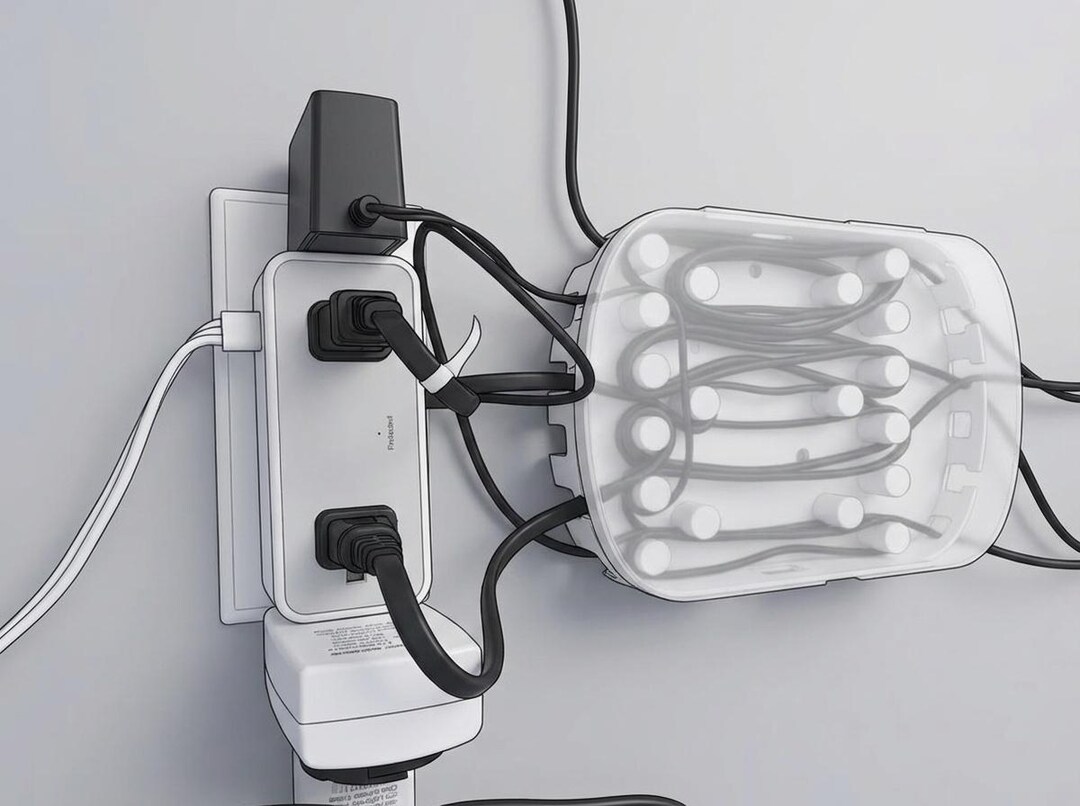 Cable Organizer With Lid – Wall Mount Cord Management Cable Box - Etsy