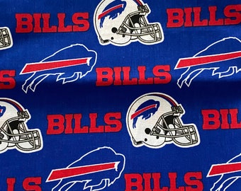 BUFFALO BILLS Football, Dog Bandana, Handmade, Elastic Collar, Slip-on