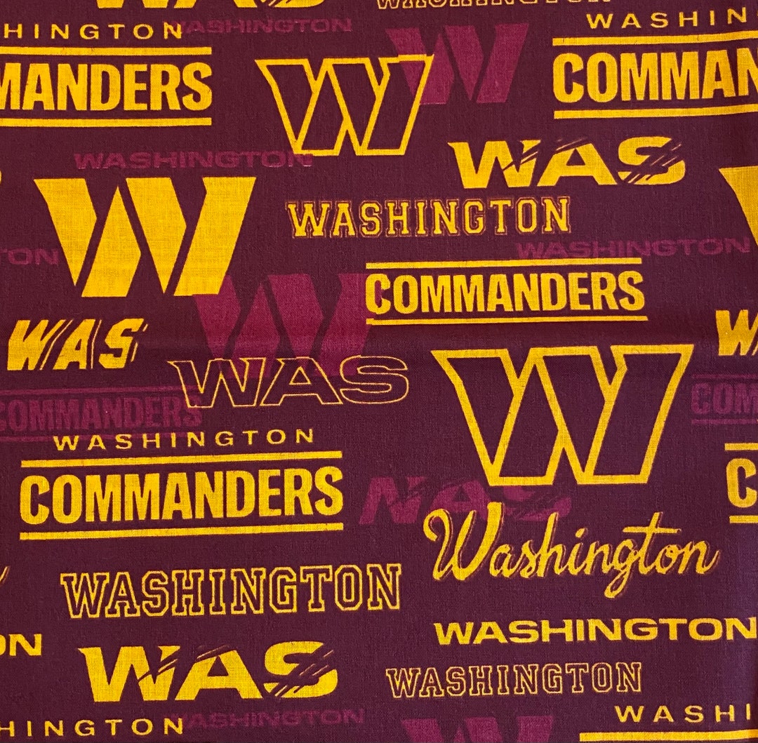 WASHINGTON COMMANDERS Football, Dog Bandana, Handmade, Elastic Collar