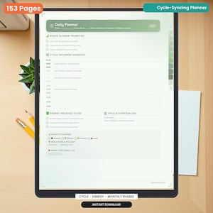 Agenda per la sincronizzazione del ciclo / Agenda per il monitoraggio del ciclo mestruale / Diario del benessere / Diario di sincronizzazione / Regalo per gli appassionati di salute
