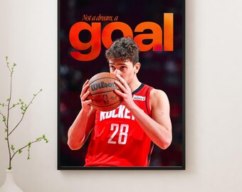 Not a Dream, a Goal – Basketball Motivation Poster | Athlete Mindset Wall Art