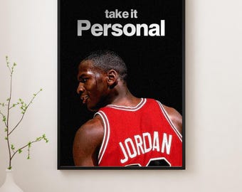 Take It Personal – Basketball Legend Motivational Wall Art Poster