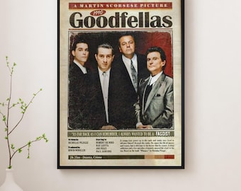 Goodfellas Vintage Movie Poster – Classic Mafia Film Art