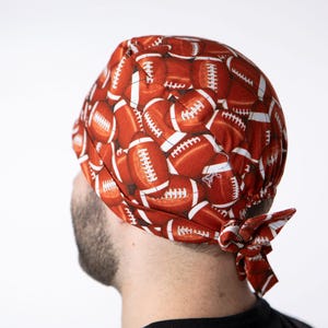Football Scrub cap, Father's Day Unisex Scrub hat, Medical Professional Surgical tech cap, Super Bowl head covering, American Football