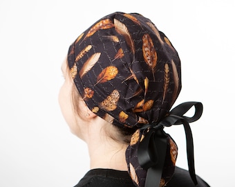 Shakespeare Surgical cap, Ponytailed Scrub cap, Ponytailed scrub hat, medical Professional hat, Nursing Graduate scrubs, vet scrub cap