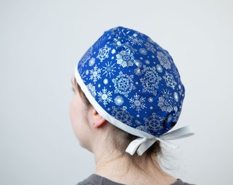 Gorra Hanukkah Scrub, sombrero Pixie Scrub para enfermeras y médicos de pelo corto, ideas de regalos de gorra de tecnología quirúrgica, estudiante de medicina judío unisex, Janucá