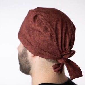 Burgundy Scrub cap, Euro Scrub hat, unisex Surgical cap, masculine Surgical hat, classic Med cap, basic Med Hat, medical cap gift idea