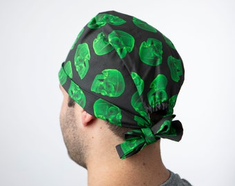 Xray Skull Scrub Cap, Unisex Surgical Hat
