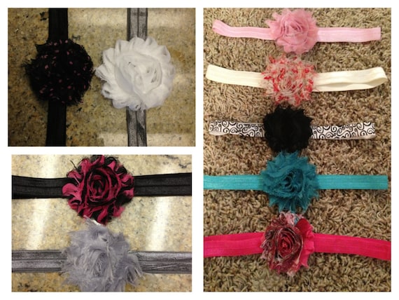 Chic Black Headband with Floral Accents Handmade Black Headband With Beaded Embroidered Flowers and  main image 2
