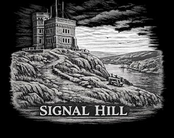 Signal Hill Cabot Tower PNG | Newfoundland Laser Engraving File (Digital Download)
