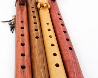 Handcrafted Navajo Style Pine Flute in A Minor Key