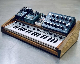 Wooden Stand for Arturia Keystep 32 37 Pro, Desktop Synth Rack Holder