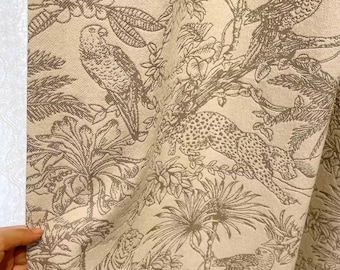 Custom Safari Jungle Toile Curtains