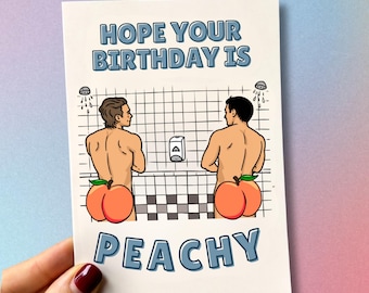 Heated Rivalry Fan Art Birthday Card, Gay Hockey Romance, Shane Hollander & Ilya Rozanov Inspired, A6 Silky Heavyweight Paper