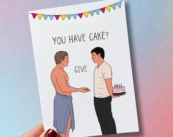 Carte d'anniversaire rivalité chauffée, romance gay hockey, Shane Hollander & Ilya Rozanov inspiré téléchargement numérique imprimable