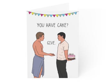 Biglietto di auguri di compleanno con rivalità accesa, storia d'amore gay sull'hockey, ispirato a Shane Hollander e Ilya Rozanov, stampabile e scaricabile digitalmente