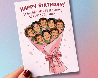 Heated Rivalry Fan Art Birthday Card, Gay Hockey Romance, A6 Silky Heavyweight Paper