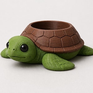 Sea Turtle Planter | Mini Succulent Pot | Turtle Decor | Desk Planter | Ocean Lover Gift