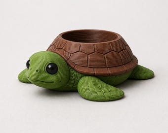 Sea Turtle Planter | Mini Succulent Pot | Turtle Decor | Desk Planter | Ocean Lover Gift
