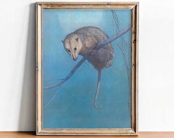 Possum Wall Art Print | Vertical Matte Poster