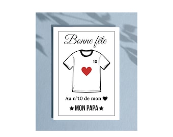 Personalized Father's Day card — Editable Canva template — My Dad, Grandpa, Brother, Godfather — Print at home