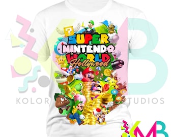 Camiseta personalizada Ultimate Super Nintendo World Trip para Hollywood, CA u Orlando, FL