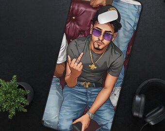 XXL anime desk mat: custom hip hop mat with a gangster vibe. The ultimate large mousepad & gaming desk mat gift for a manga home setup.