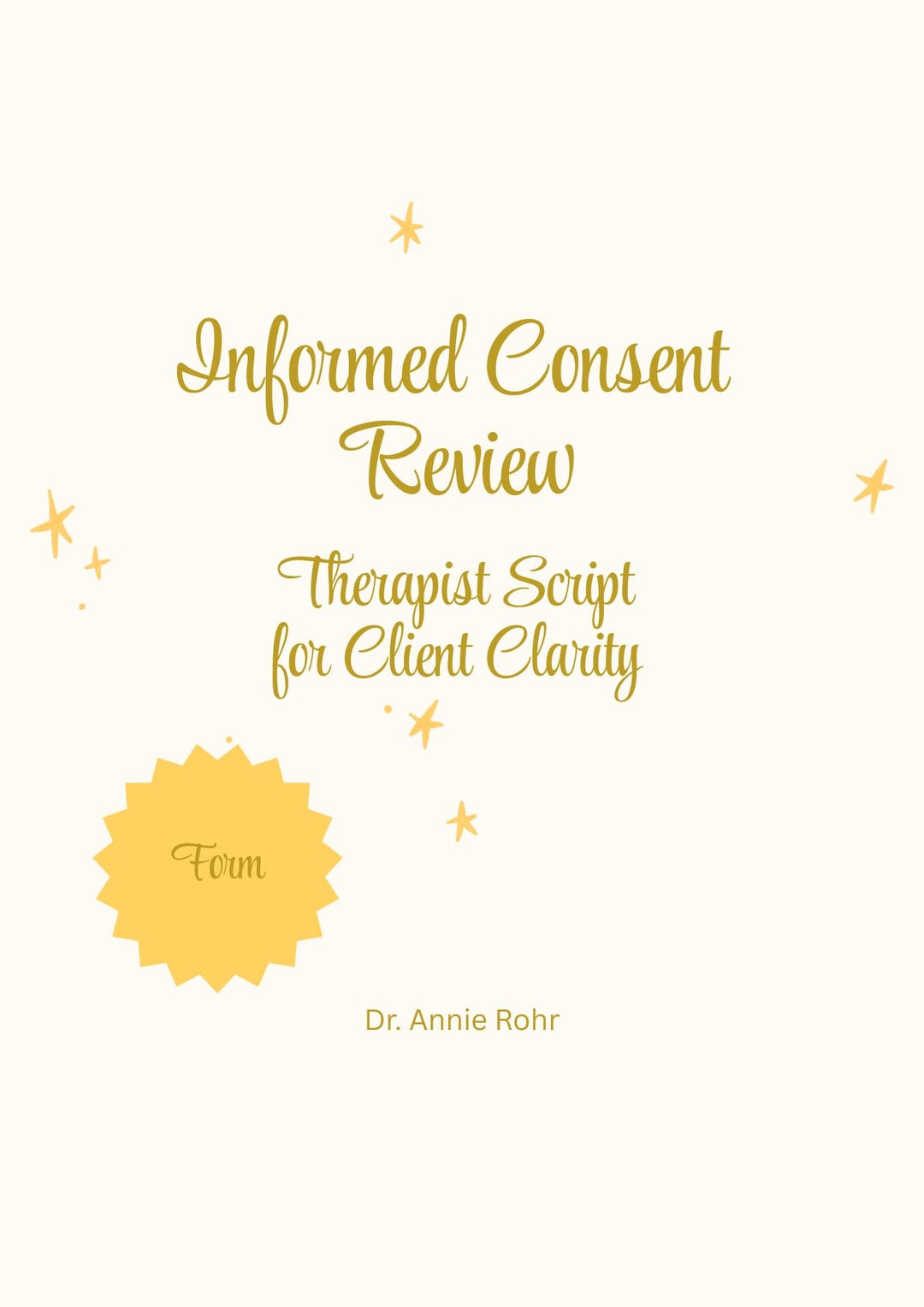 Consent Script Design Therapy Consent Script for Clinicians | Read Aloud Informed Consent ...