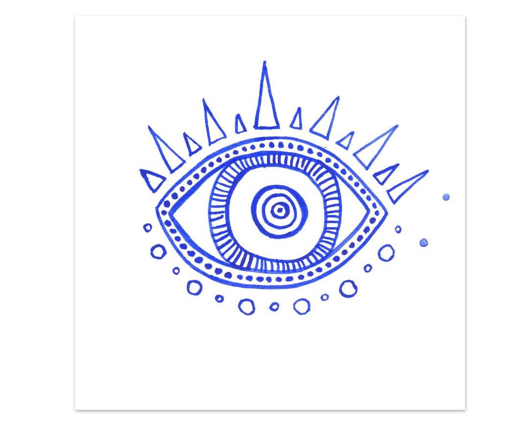 Evil Eye III Mini Art Print Hamsa Specimen Curiosity - Etsy