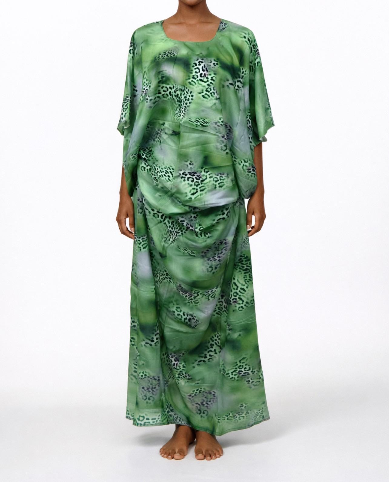Emerald Cowl Dress - Etsy
