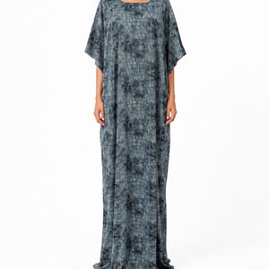 Blue Gray Maxi Dress - Etsy