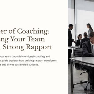 Leadership Coaching Guide | Build Rapport, Empower Teams 10 Page PDF Download