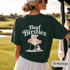 Personalized Bad Birdies Golf Shirt for Women | Custom Golf Tee | Funny Golf Shirt | Monogram Golf Gift for Her | Country Club Tee