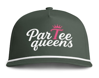 ParTee Queens Golfmütze für Damen | Niedlicher Golfhut, Damen Golf Strickhut | Bestickte Golfmütze | Golf Geschenk für Sie