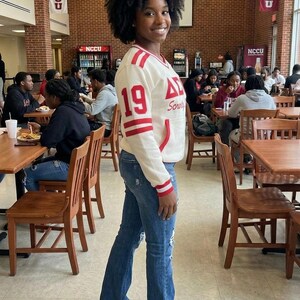 Delta Sigma Theta Embroidered Vintage 90's Style Sweatshirt image 3