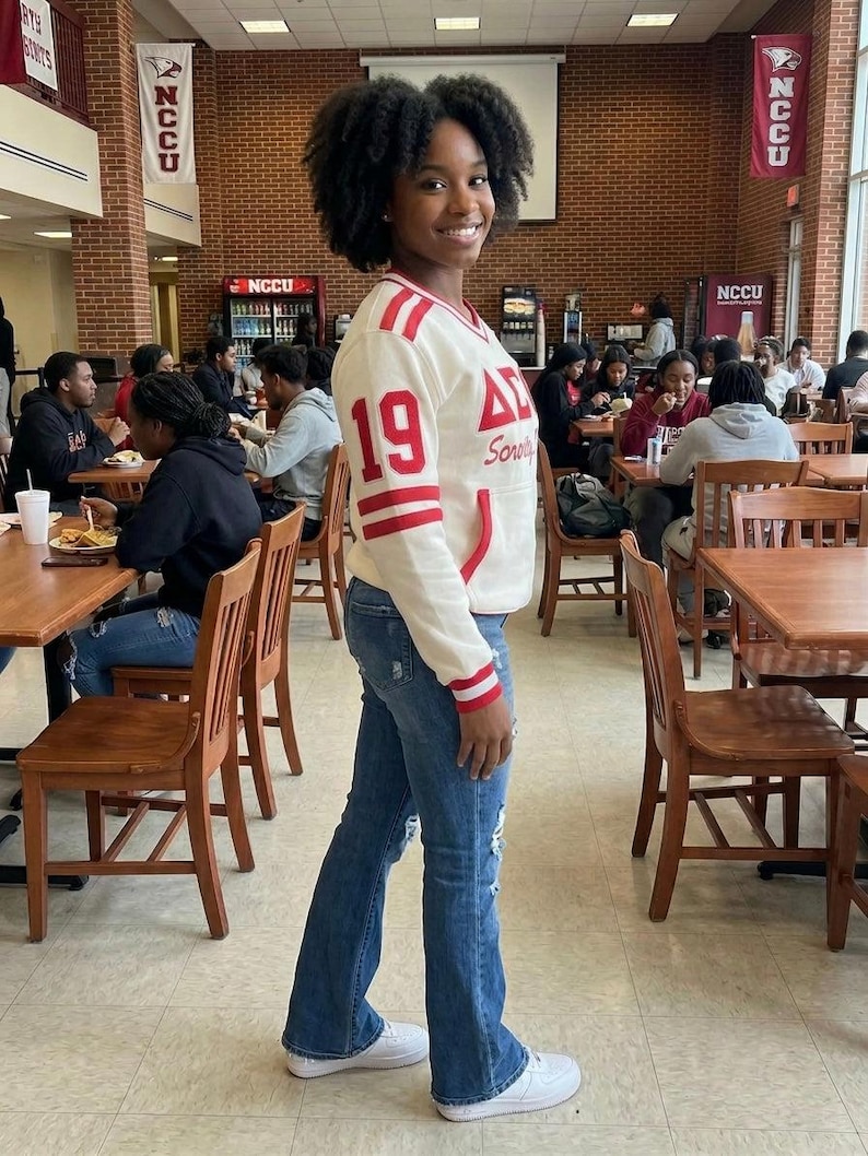 Delta Sigma Theta Embroidered Vintage 90's Style Sweatshirt image 3