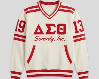 Delta Sigma Theta Embroidered Vintage 90's Style Sweatshirt