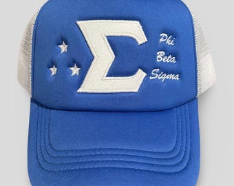 Phi Beta Sigma 3 Star Trucker Hat