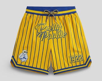 Sigma Gamma Rho Pretty Poodle Pin Striped Mesh Shorts