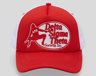 Delta Sigma Theta Embroidered Trucker Cap