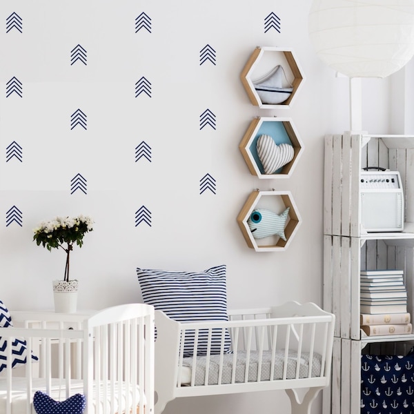 Scandinavian Style Arrow Wall Decals | Tribal Arrow Wall Decal Set | Arrow Nursery Decor | Chevron Arrow Decals