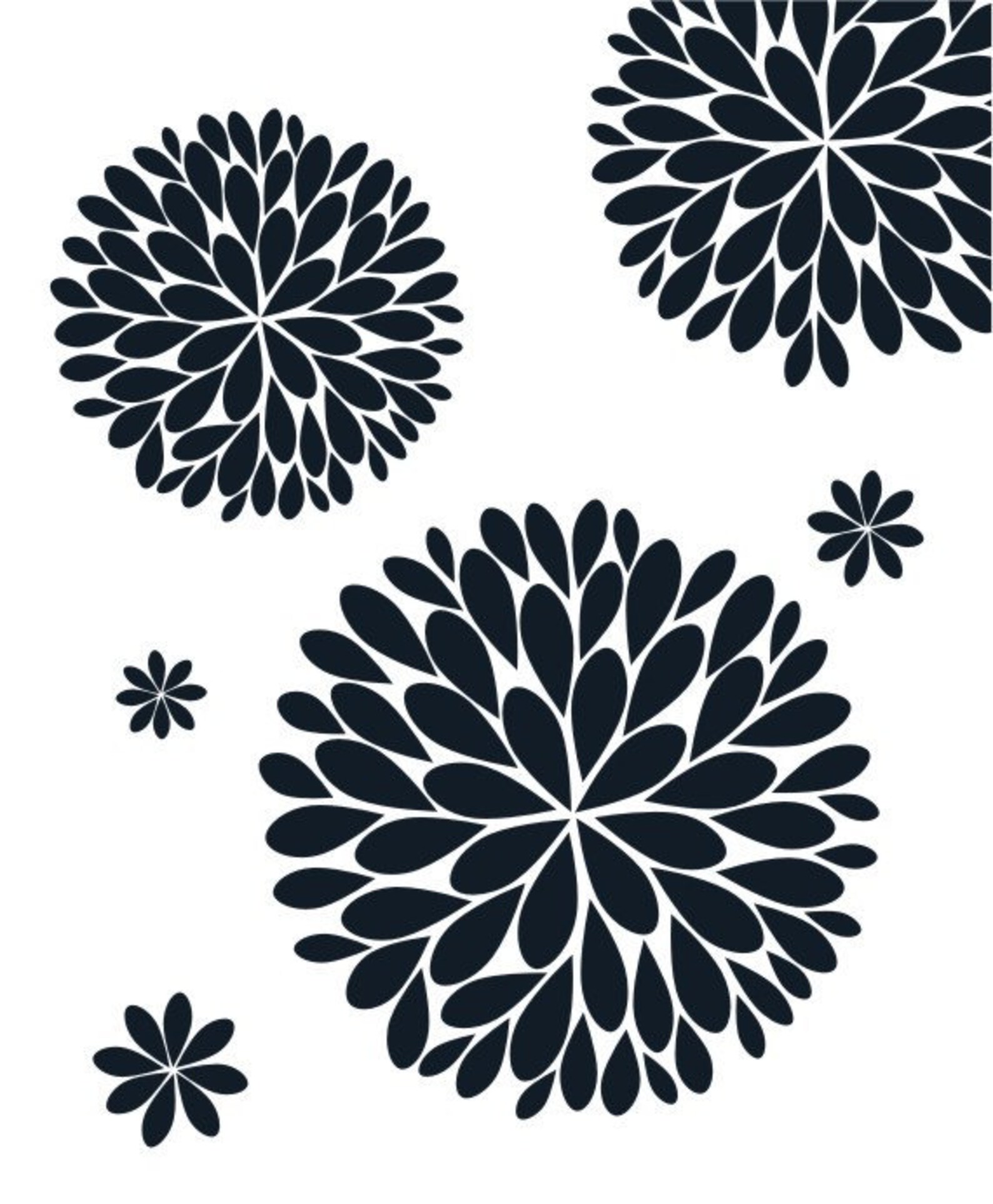 The Original Dahlia Flower Vinyl Wall Decal Flower Decal Etsy Canada