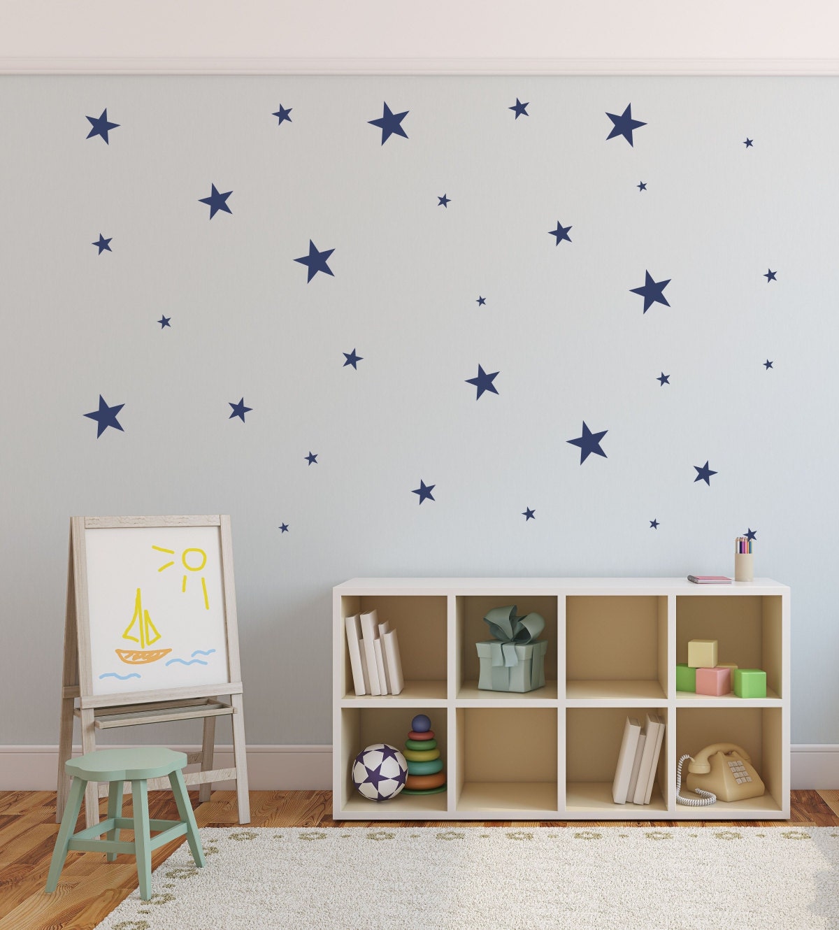 Star Wall Decals Nursery Wall Decal Boys Room Decor Etsy
