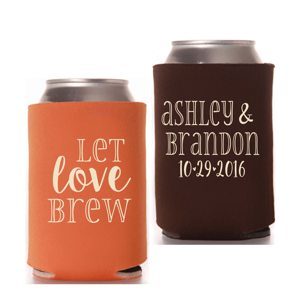 Theme Wedding Can Cooler & Koozie Favors For Your Guests