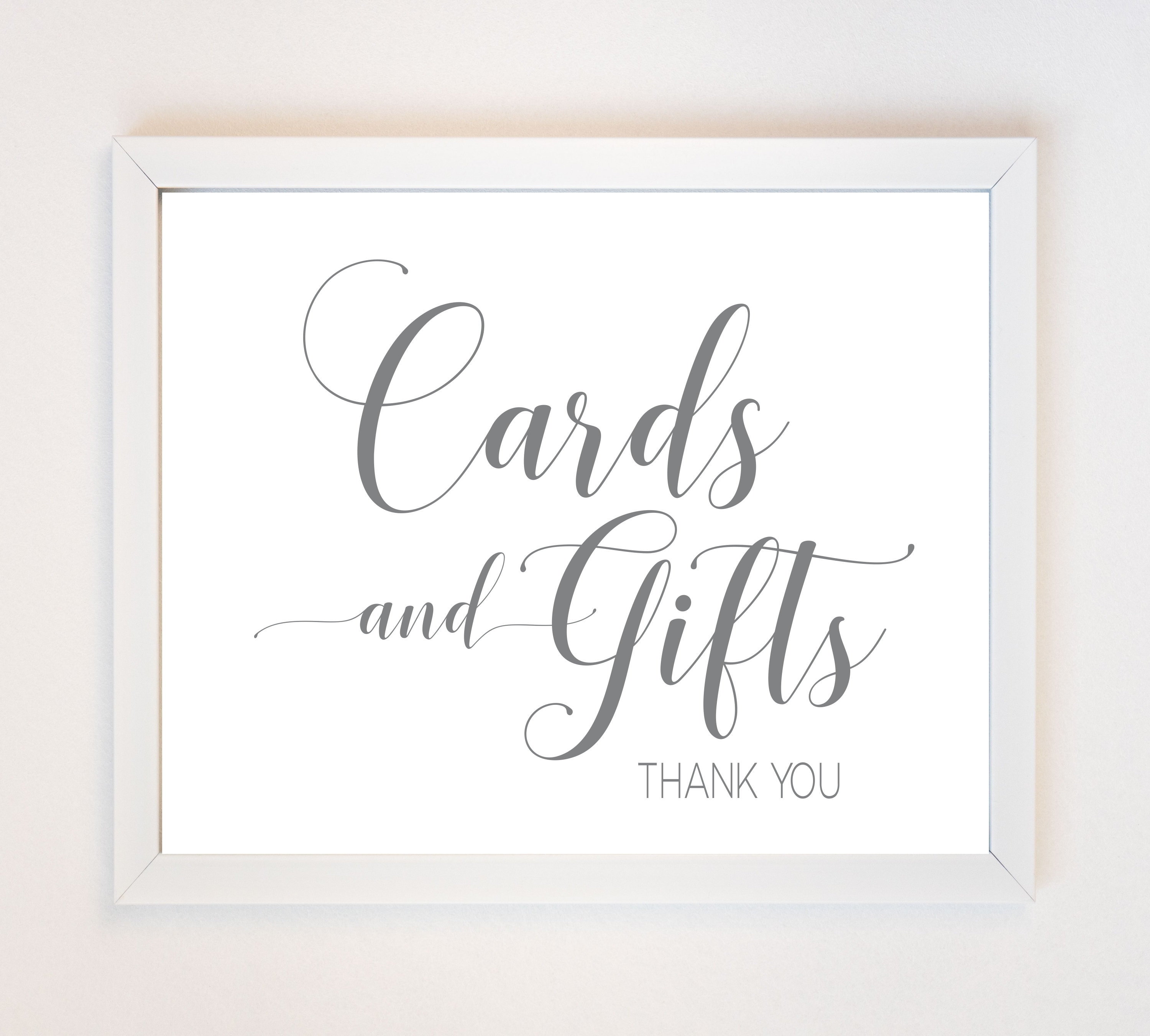 Wedding Signs Cards and Gifts Sign DIY PRINTABLE Instant Download