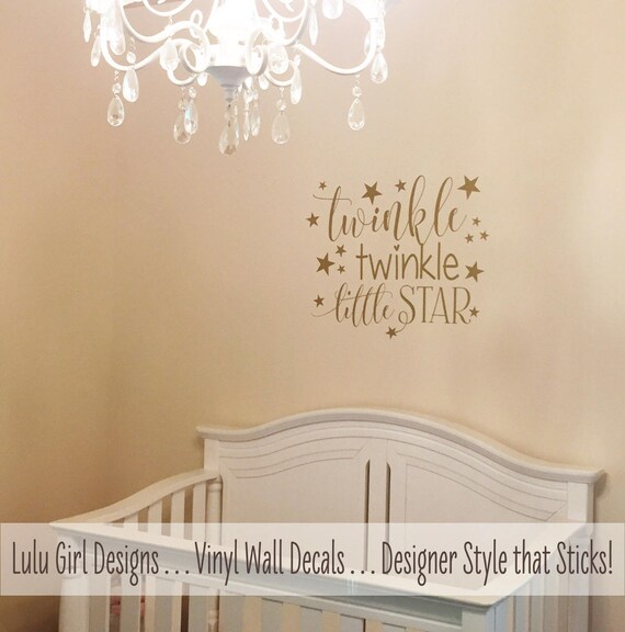 Twinkle Twinkle Little Star Nursery Decor Star Wall Decals Etsy