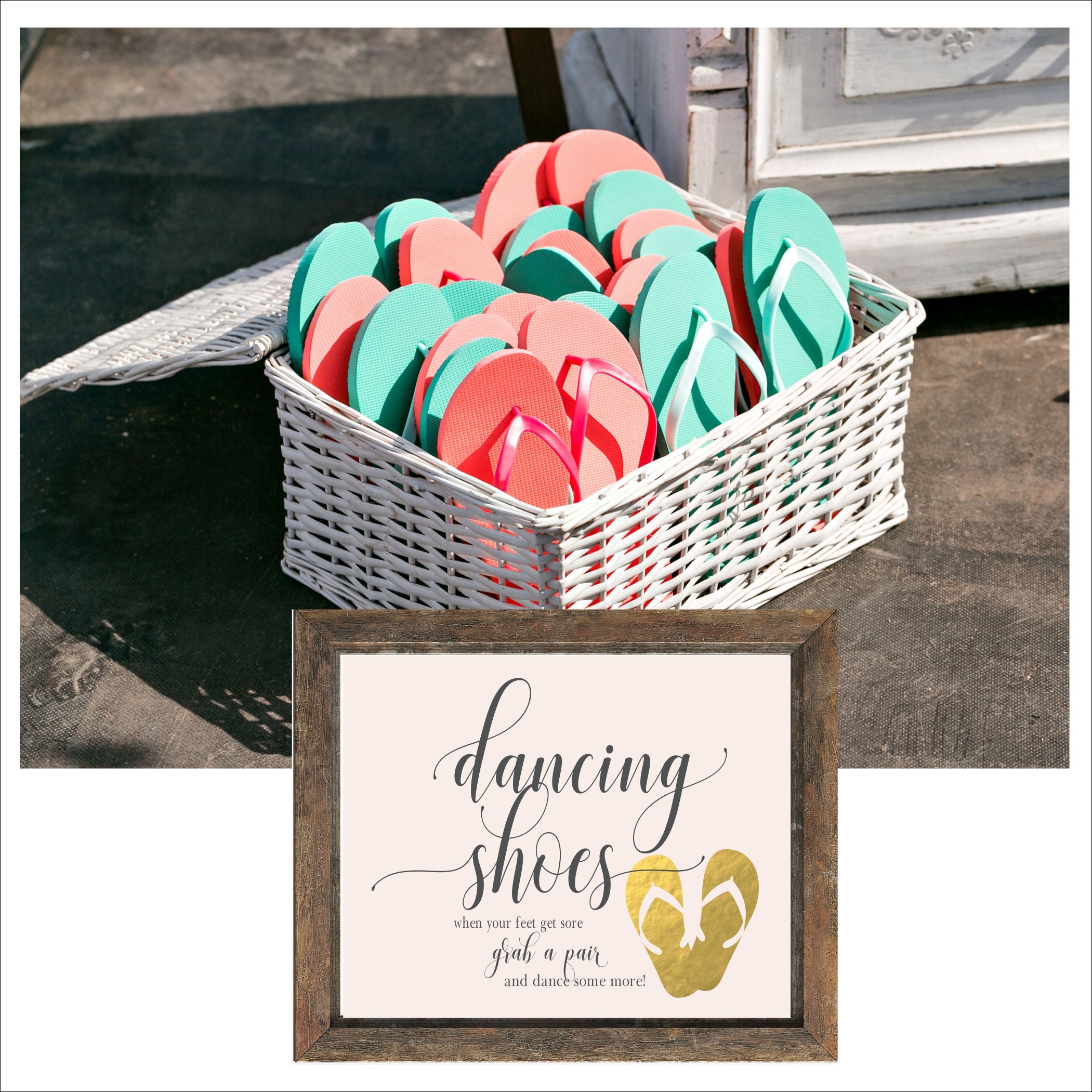 Dancing Shoes Sign Wedding Signs DIY PRINTABLE Instant Download