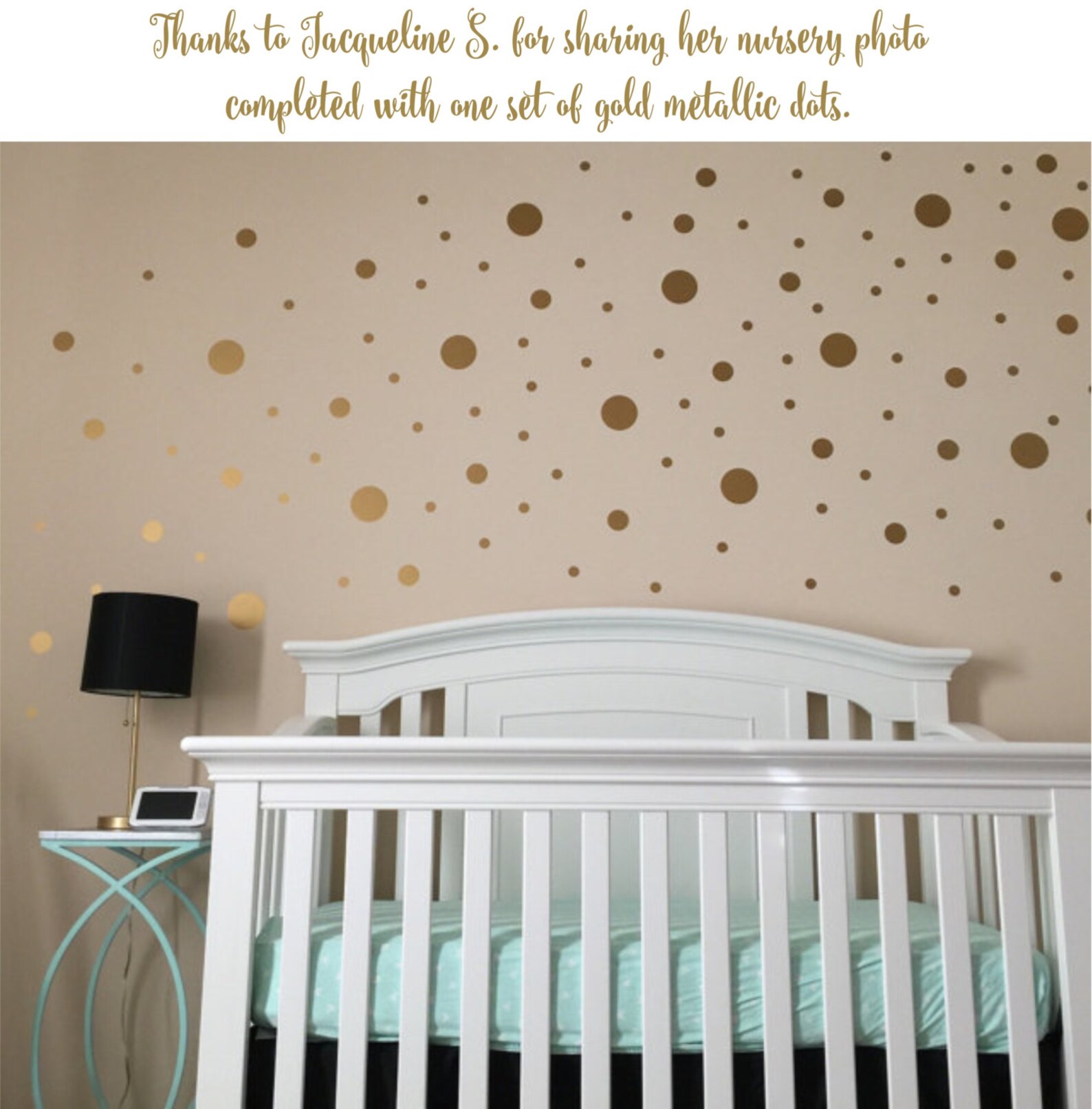Gold Dot Decals Polka Dot Wall Decal Gold Vinyl Dots Etsy